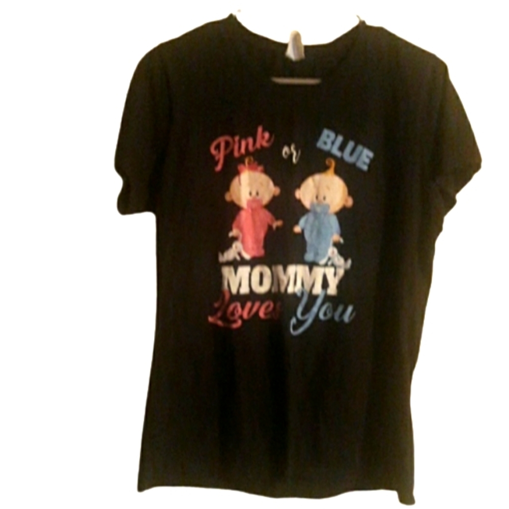 Port & Company* black maternity tee